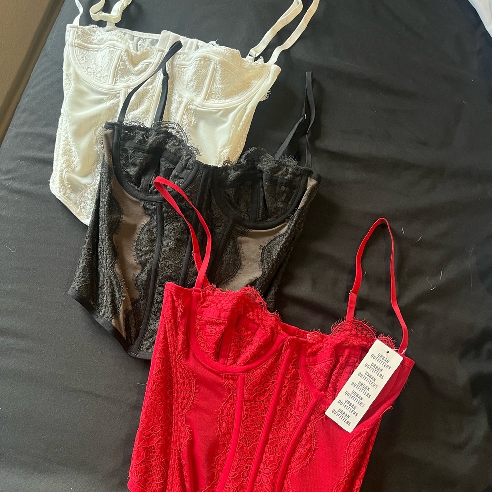 Urban Outfitters Lace Corset Bundle